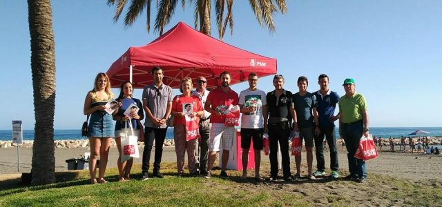 JSA presenta en El Palo su campaña ‘Cuida tu playa’